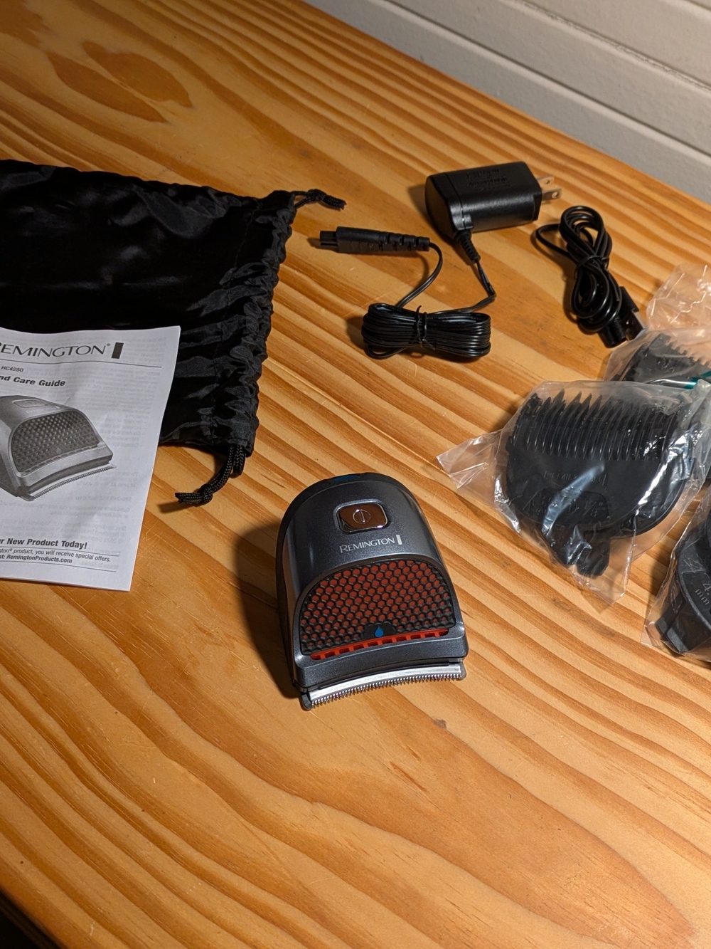 Remington Electric Shaver with Red Accent